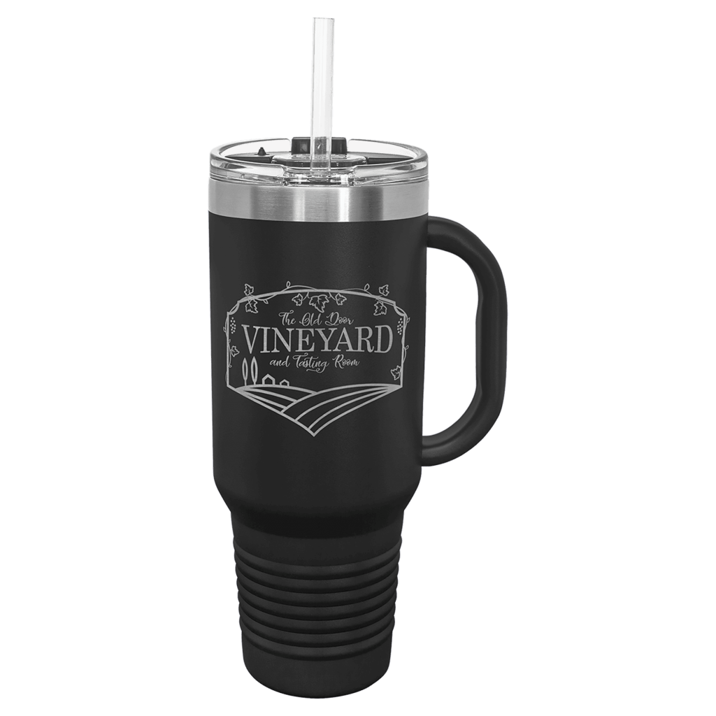 Polar Camel 40 oz. Travel Mug with Snap Lid & Straw
